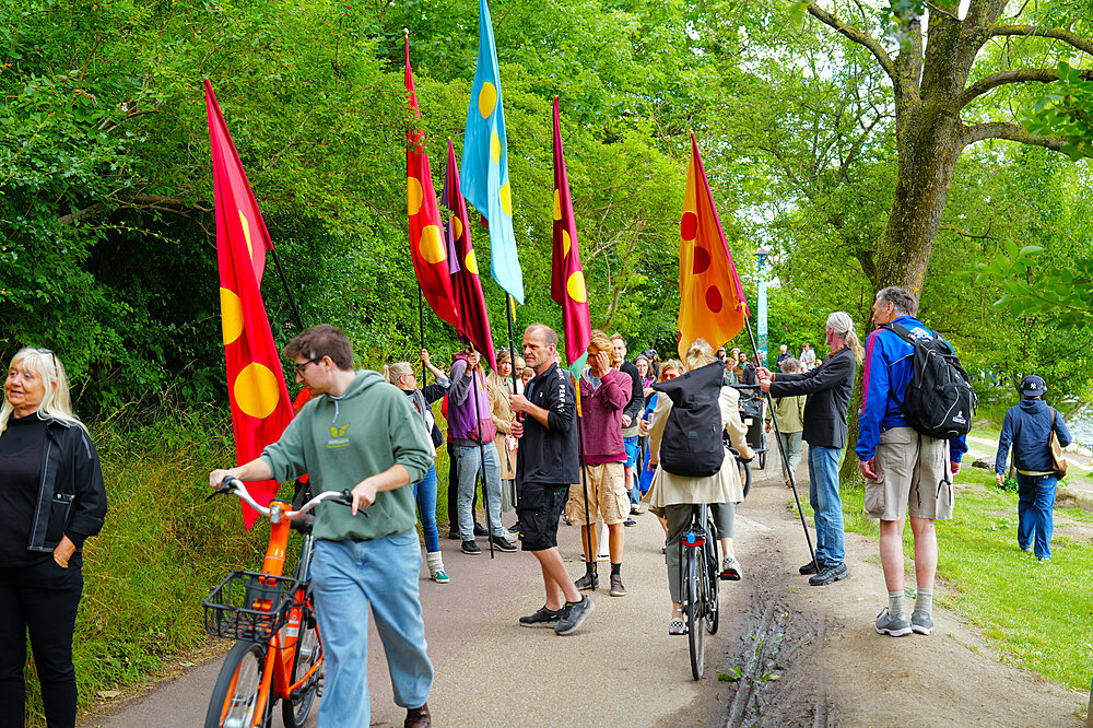 Parade med flag