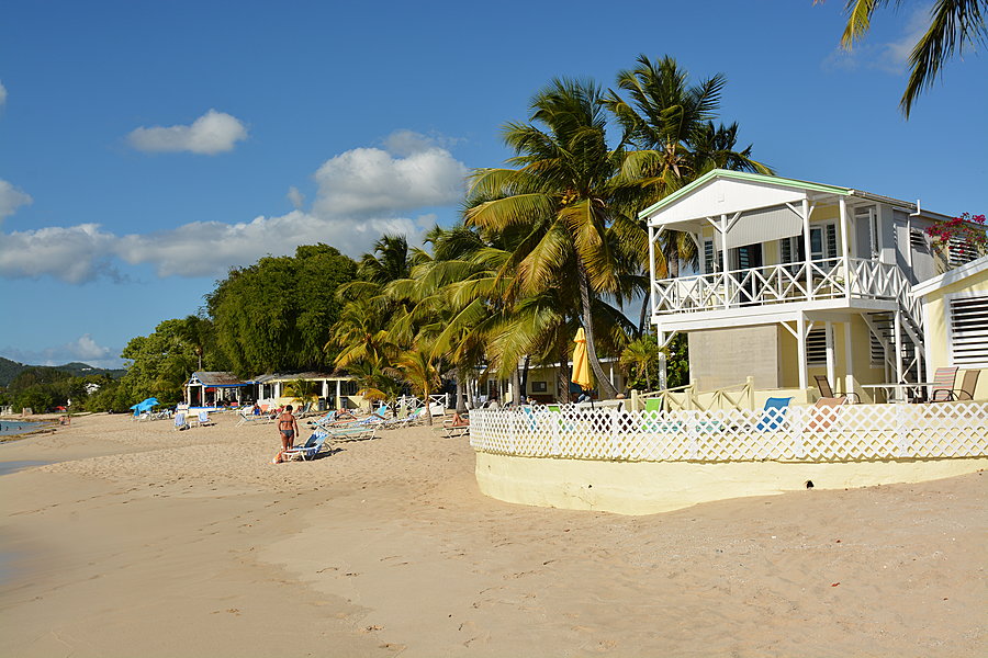 Beach before storm