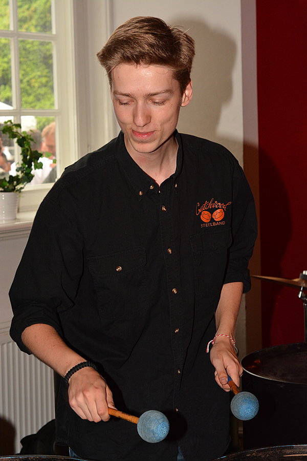Steel pan player