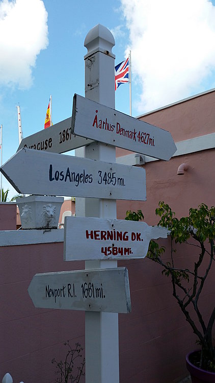 Roadsign at Caravelle Hotel