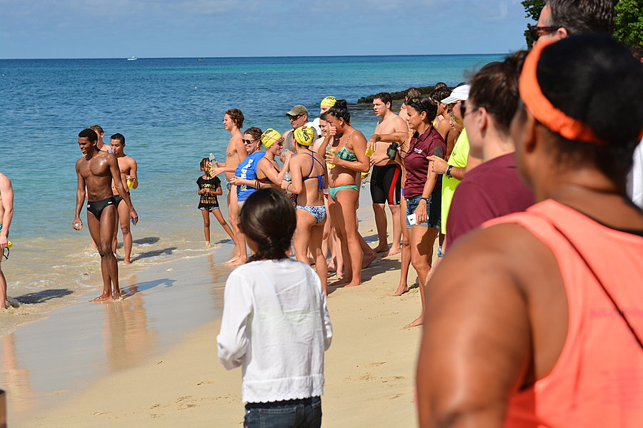 Folk på Rainbow Beach