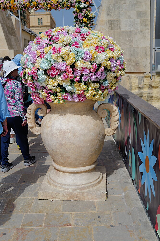 Stor blomsterkrukke