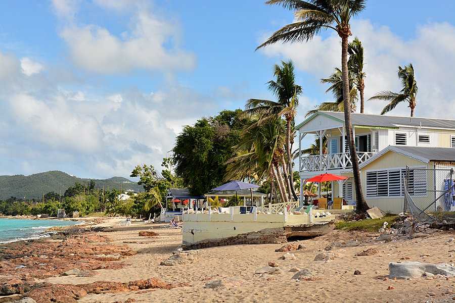 Beach after storm